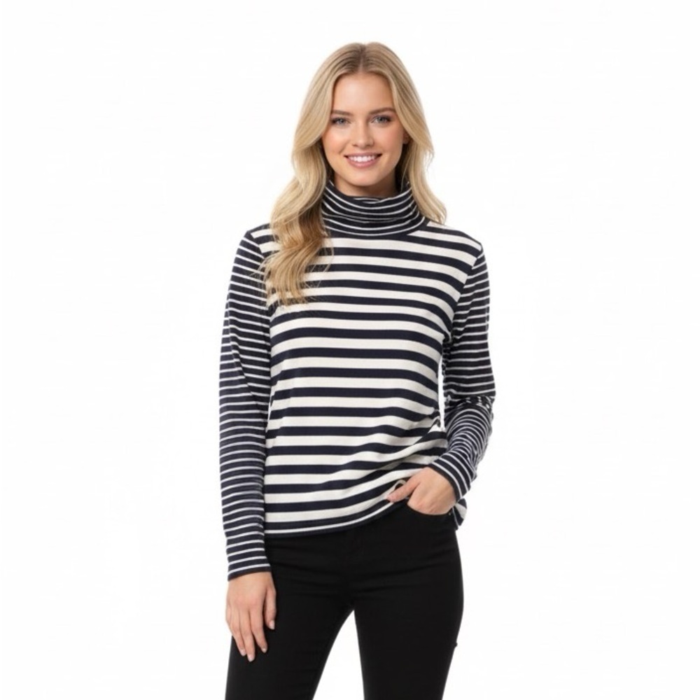 Banana Republic cotton & cashmere blend knit sweater turtleneck size small